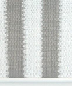 Voorkant van het buitenrolgordijn grijs/wit