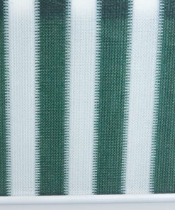 Overzicht van het buitenrolgordijn groen/wit