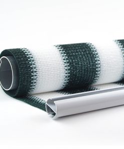 Buitenrolgordijn groen/wit