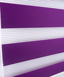 Duo rolgordijn paars inclusief ketting