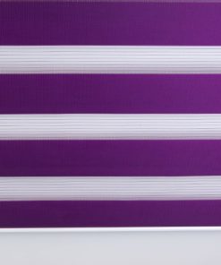 Voorkant van het duo rolgordijn paars