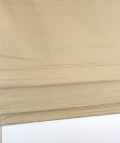 Detailfoto van het vouwgordijn beige