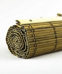 Bamboe vouwgordijn goudbruin