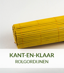 bamboe rolgordijn geel