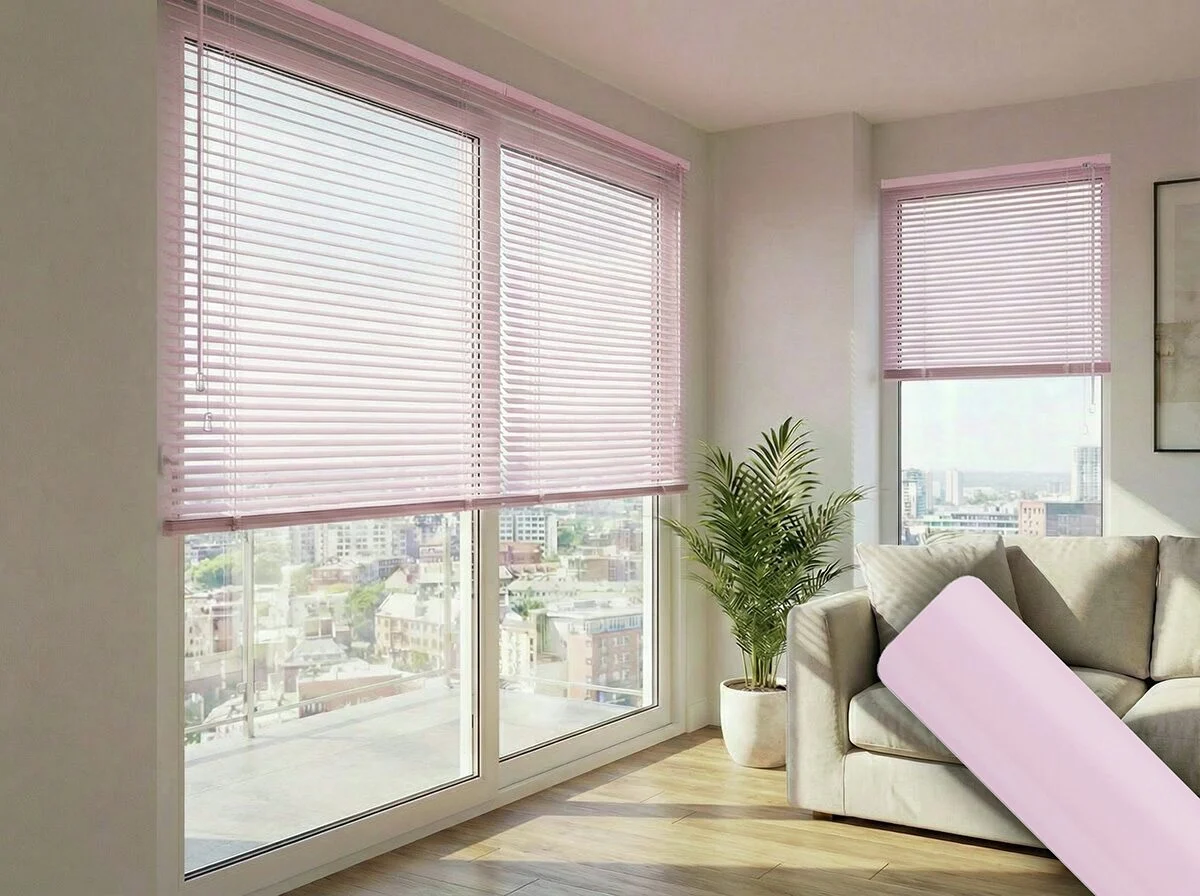 Aluminium jaloezie 25 mm – Roze (mat) (J2051) - Afbeelding 3