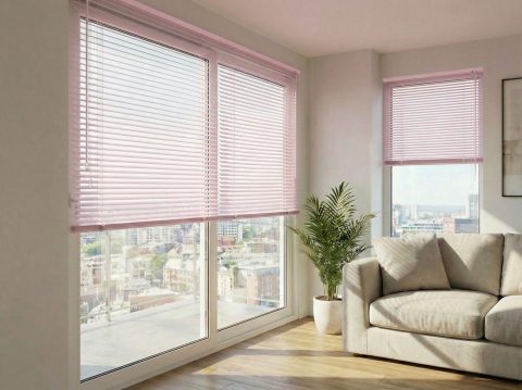 Aluminium jaloezie 25 mm Roze (mat) (J2051)