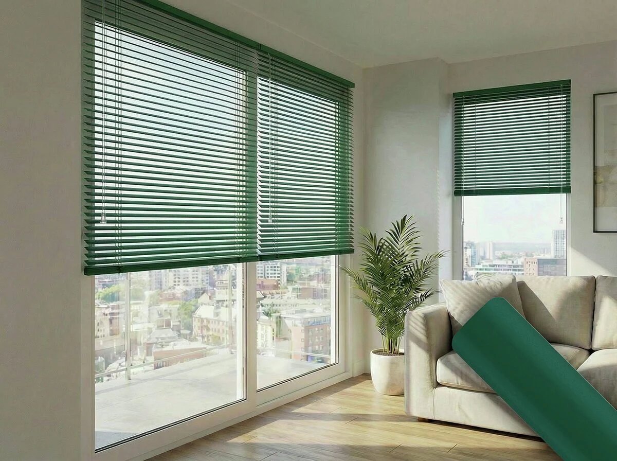 Aluminium jaloezie 25 mm – Groen (mat) (J2068) - Afbeelding 3