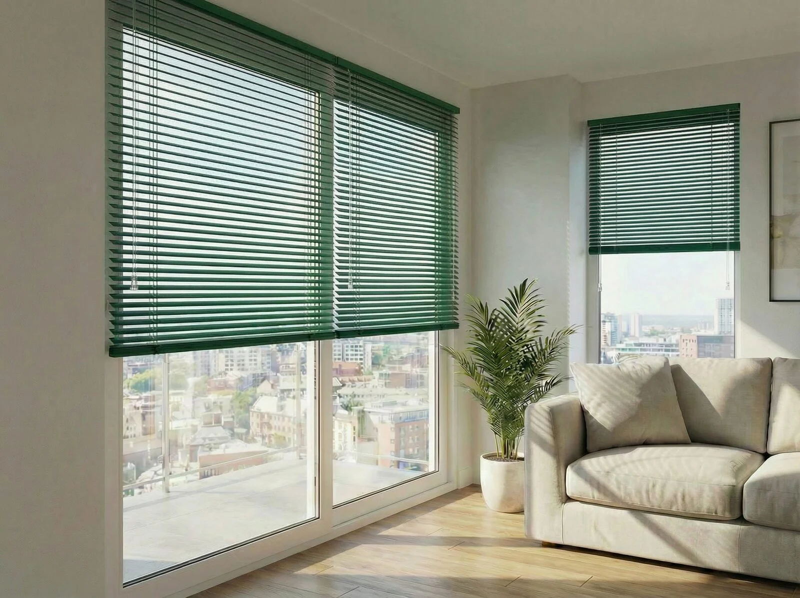 Aluminium jaloezie 25 mm – Groen (mat) (J2068)