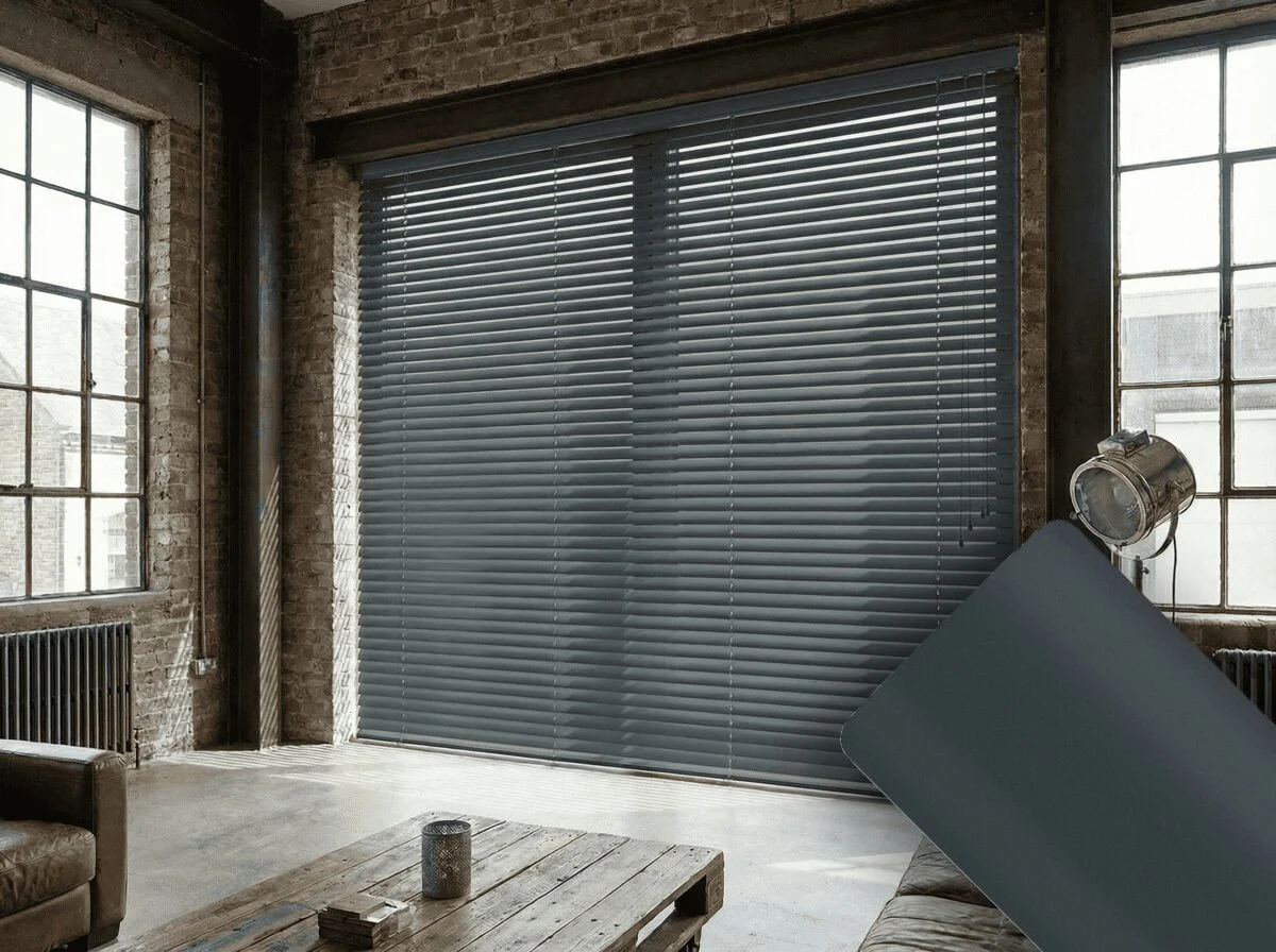 Aluminium jaloezie 50 mm – Antraciet (J5011) - Afbeelding 3