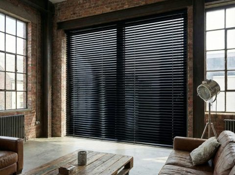 Aluminium jaloezie 50 mm Zwart (glans) (J5012)