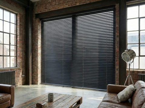 Aluminium jaloezie 50 mm Zwart (mat) (J5013)