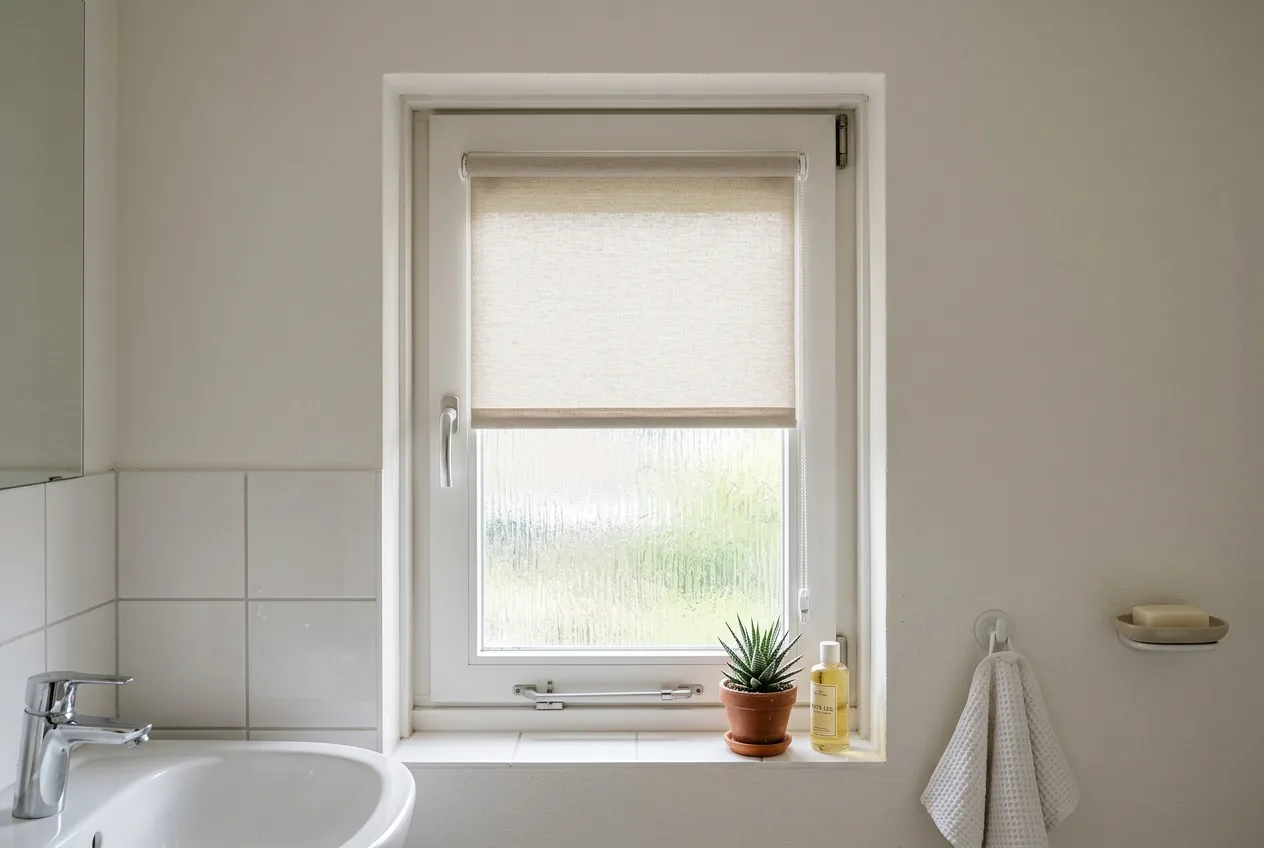 Inspiratie raamdecoratie badkamer 1
