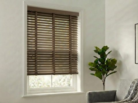 Bamboe jaloezie 50 mm Walnoot (BAMBOE 83)