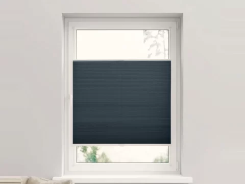 Duo plissé met greep – lichtdoorlatend Antraciet (C128)