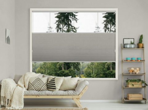 Duo plissé met koord – verduisterend Silk grey (C651)