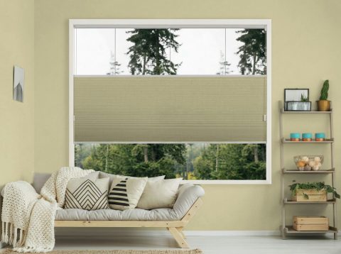 Duo plissé met koord – verduisterend Honey Fade (C812)