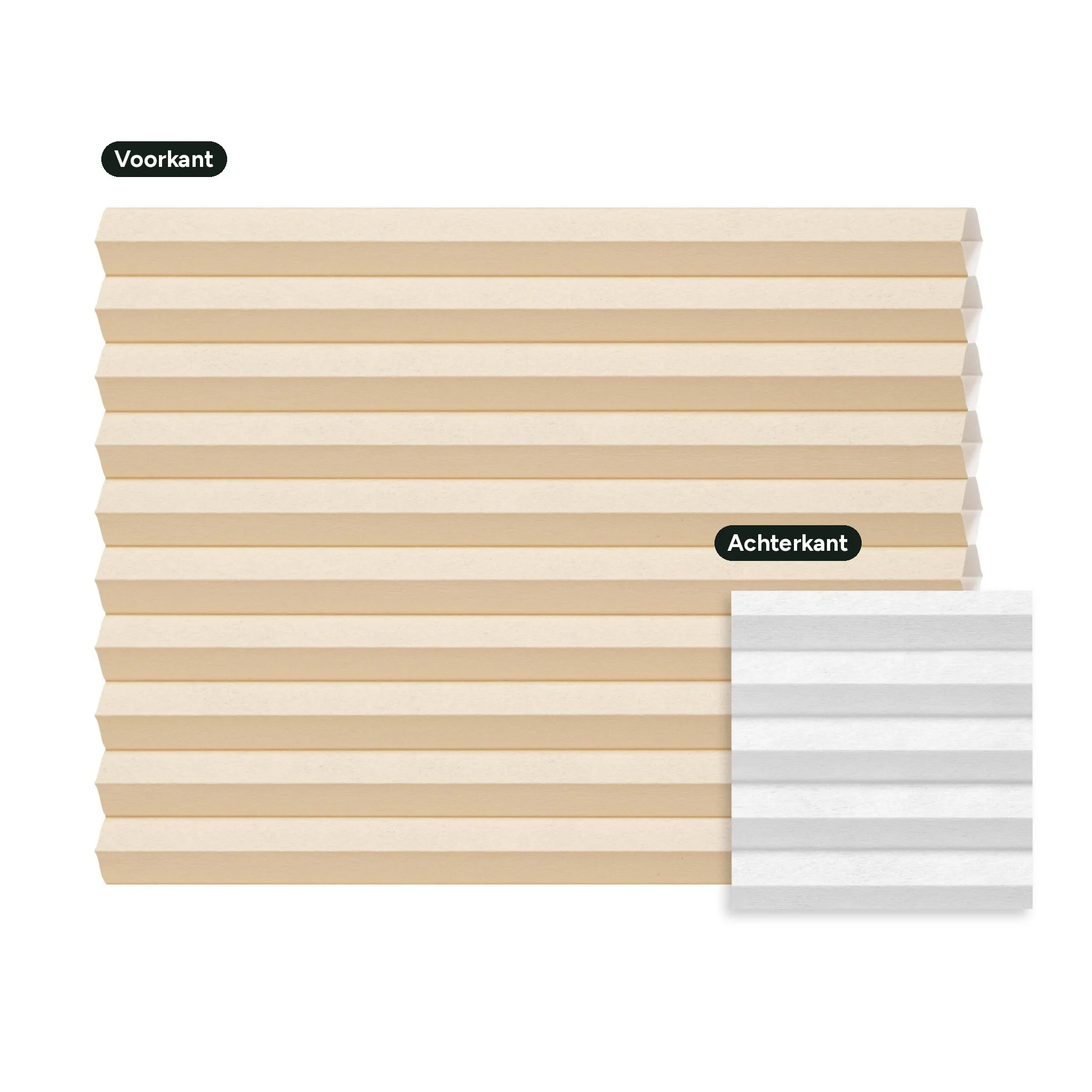 Duo plissé met greep lichtdoorlatend – Dune beige (C311) - Afbeelding 2