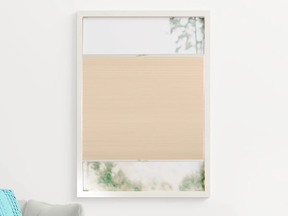 Duo plissé met greep verduisterend – Dune beige (C811)