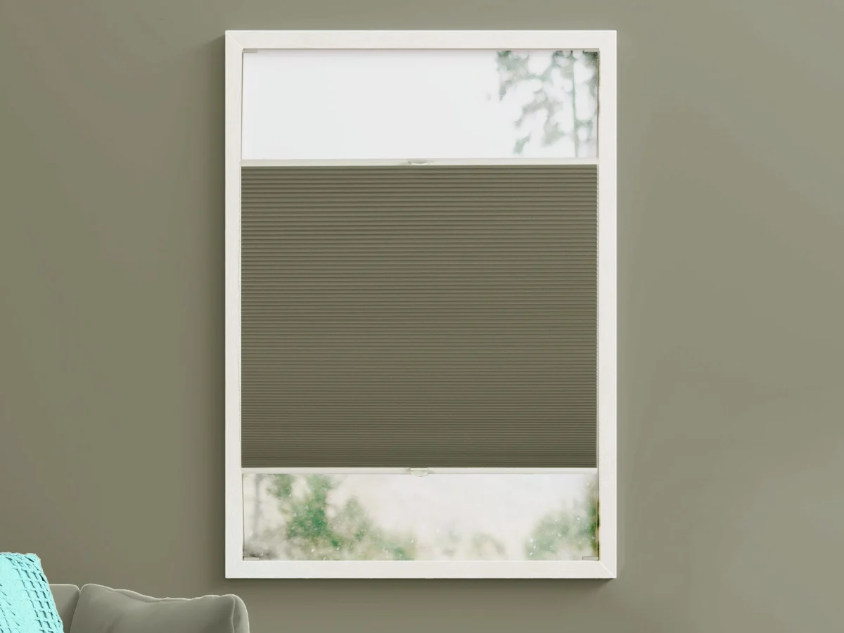 Duo plissé met greep verduisterend – Scandi Steel (C692)