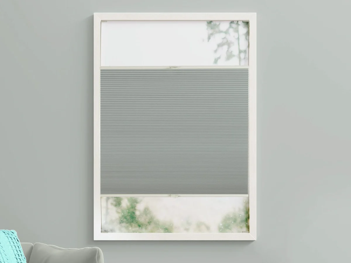 Duo plissé met greep verduisterend – Silk grey (C651)