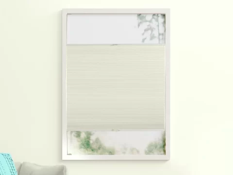 Duo plissé met greep – verduisterend Subtle Shell (C660)