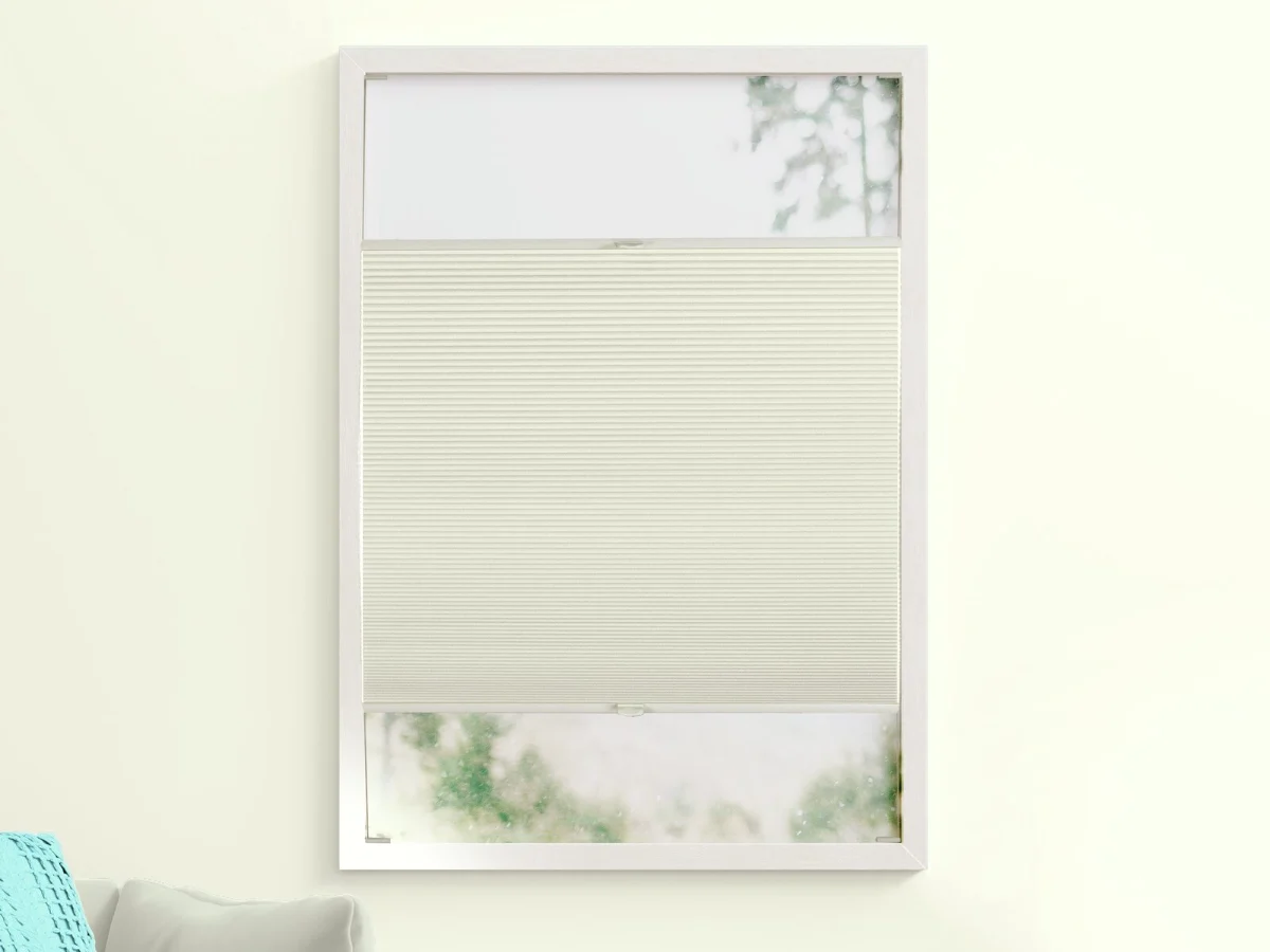 Duo plissé met greep verduisterend – Subtle Shell (C660)