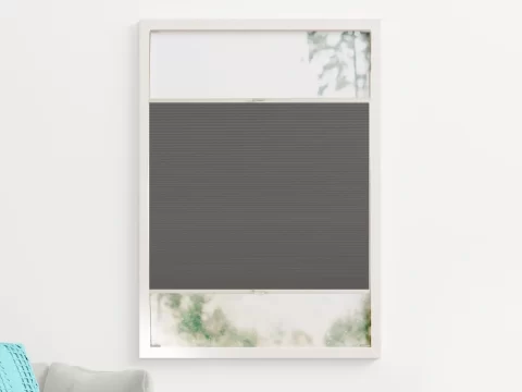 Duo plissé met greep – verduisterend Urban Charcoal (C741)