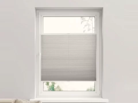 Duo plissé met greep – lichtdoorlatend Silk grey (C151)