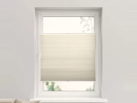 Duo plissé met greep – lichtdoorlatend Subtle Shell (C160)