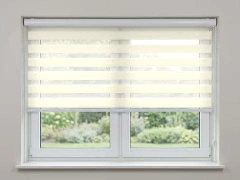 Duo rolgordijn met cassette Crème (D104)