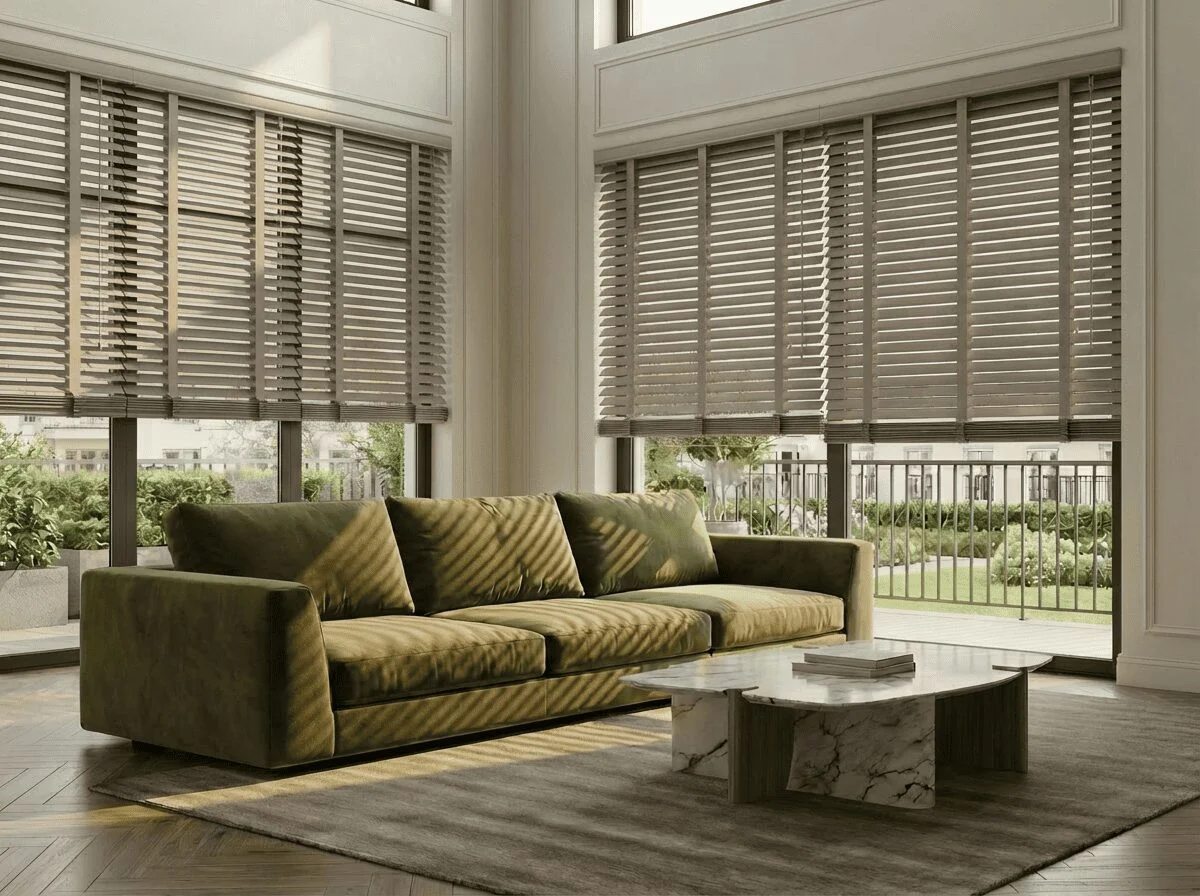 Houten jaloezie 50 mm Modern – Duin (Modern 59)
