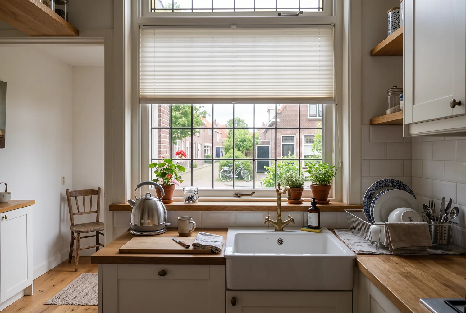 Inspiratie raamdecoratie keuken 1