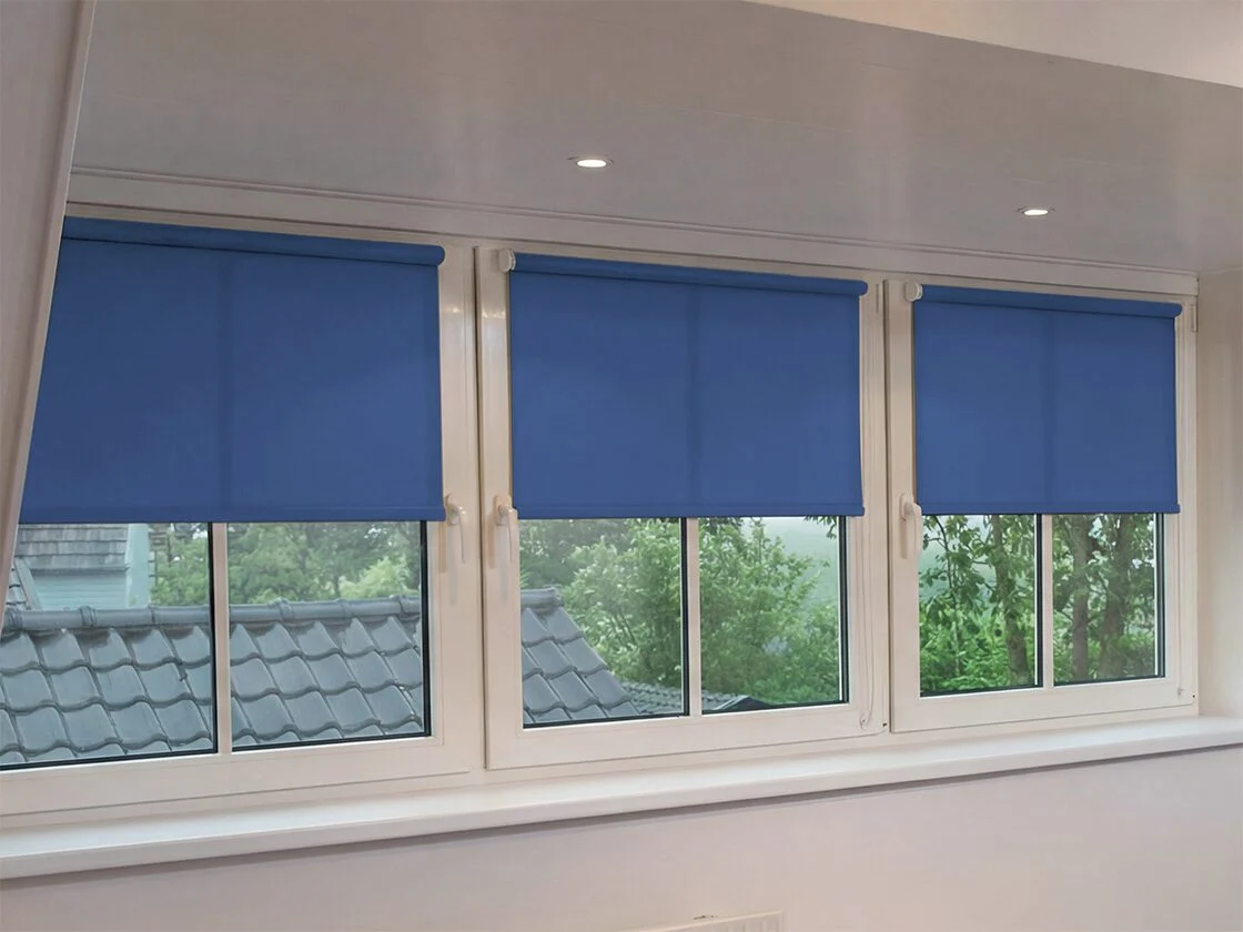Mini rolgordijn lichtdoorlatend – Blauw (A313)