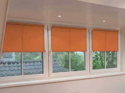 Mini rolgordijn – lichtdoorlatend Oranje (A342)