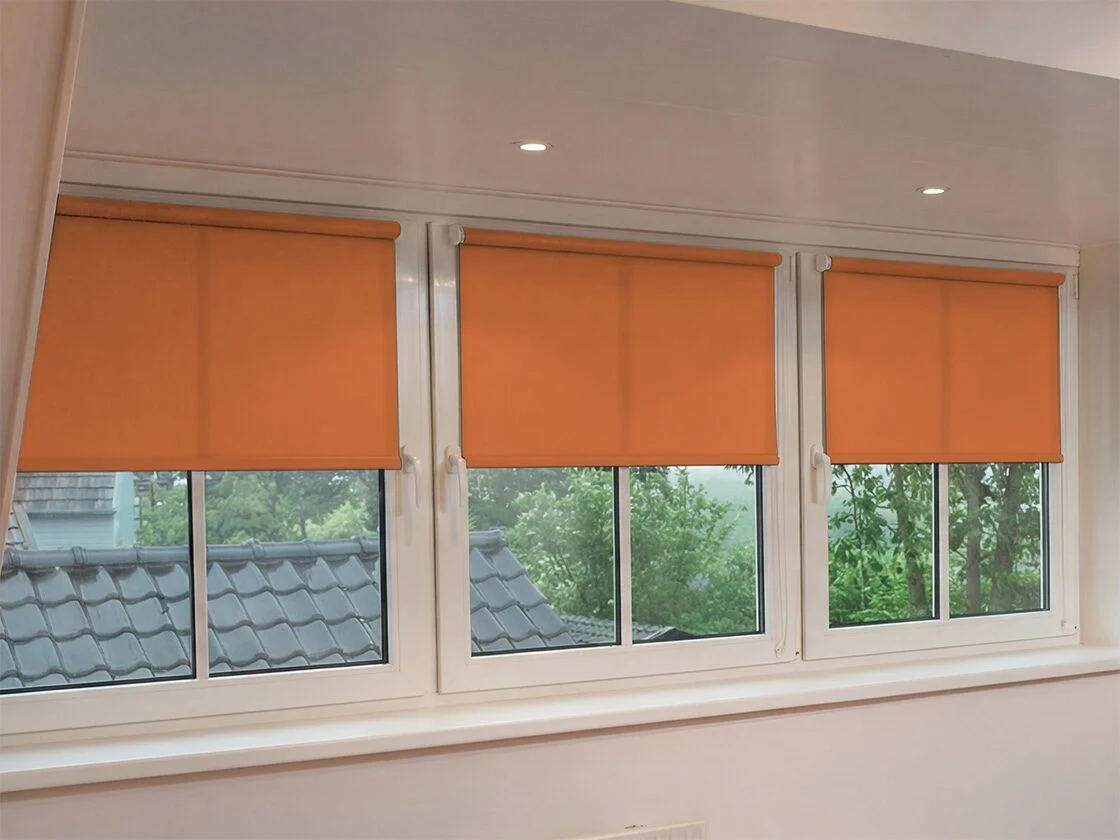 Mini rolgordijn lichtdoorlatend – Oranje (A342)