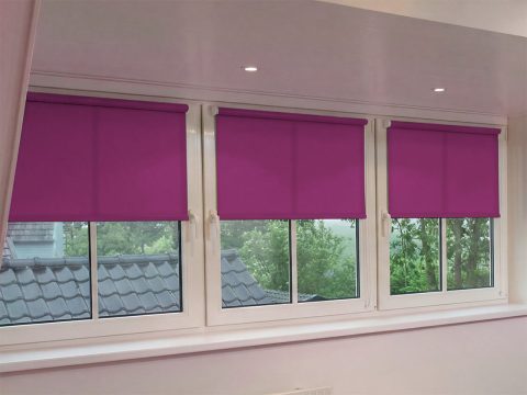Mini rolgordijn – lichtdoorlatend Donkermagenta (A353)