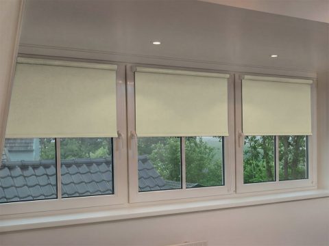Mini rolgordijn – verduisterend Lichtbruin (B652)