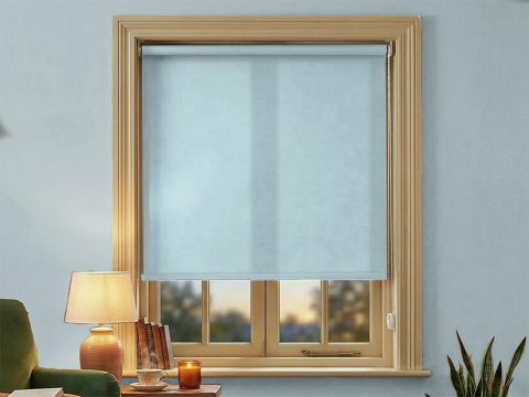 Rolgordijn – lichtdoorlatend Babyblauw (A310)