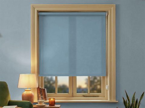 Rolgordijn – lichtdoorlatend Oceaanblauw (A312)