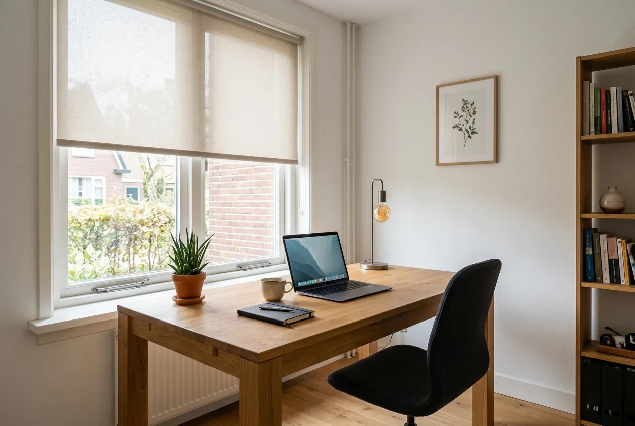Inspiratie raamdecoratie thuiskantoor 1
