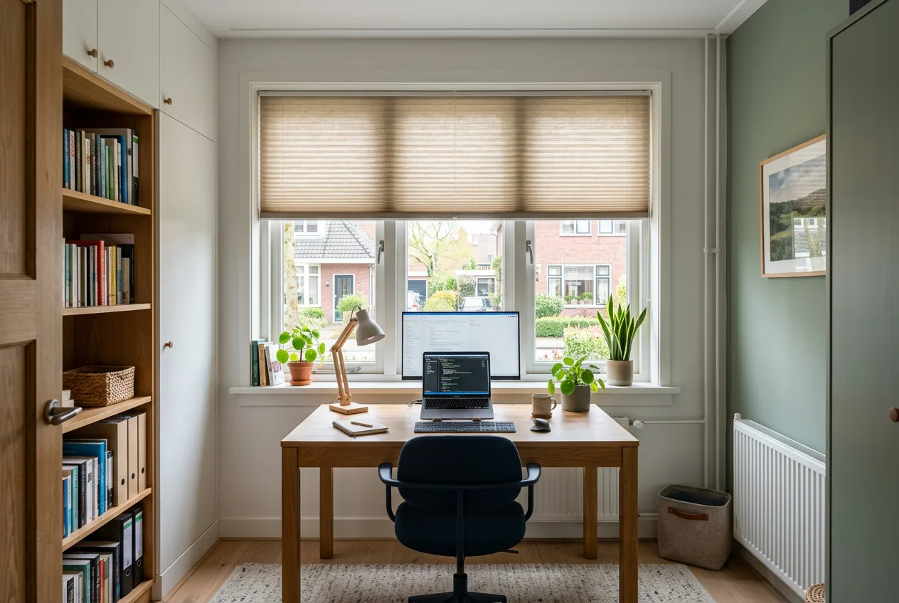 Inspiratie raamdecoratie thuiskantoor 2