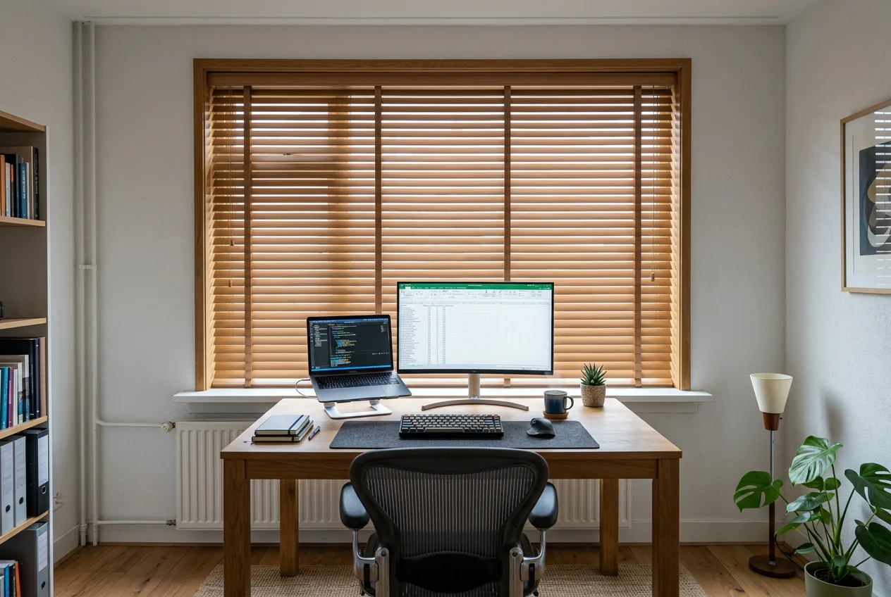Inspiratie raamdecoratie thuiskantoor 3