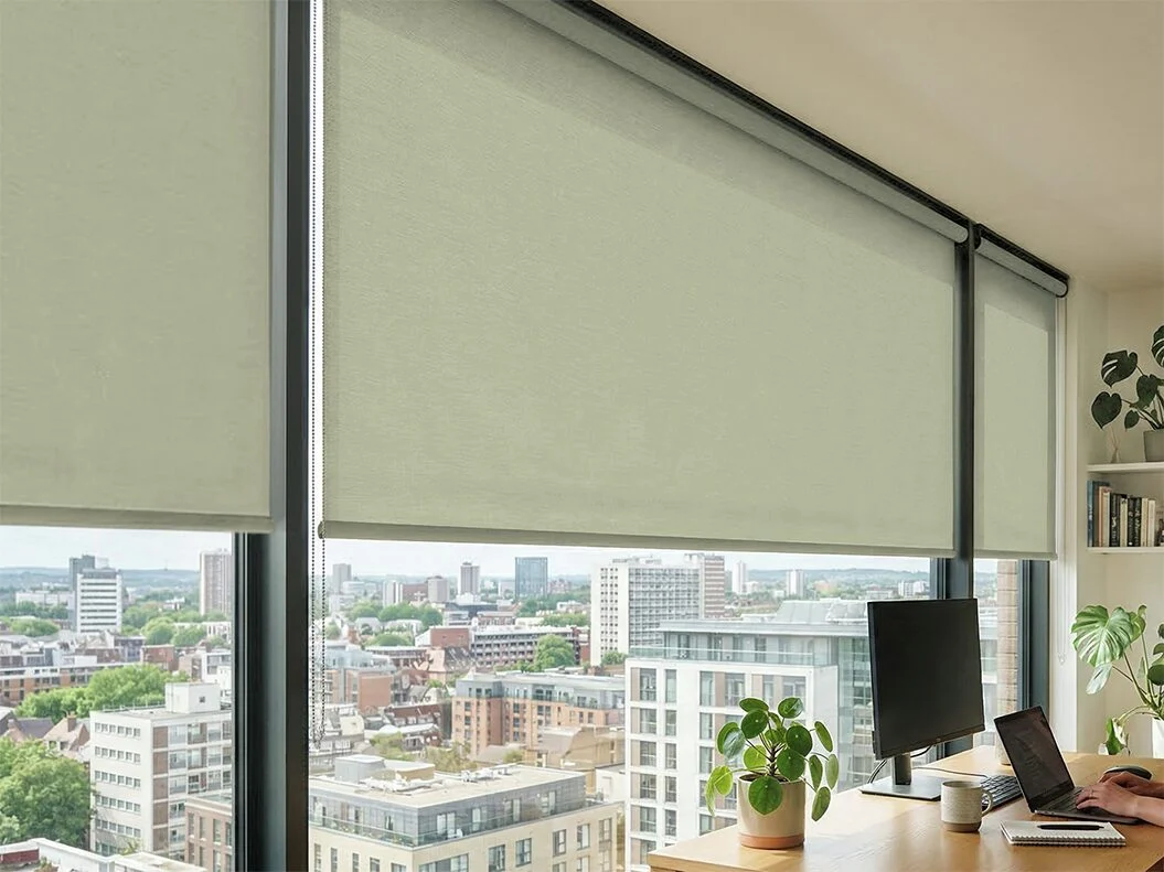 XL rolgordijn lichtdoorlatend – Beige (A307)