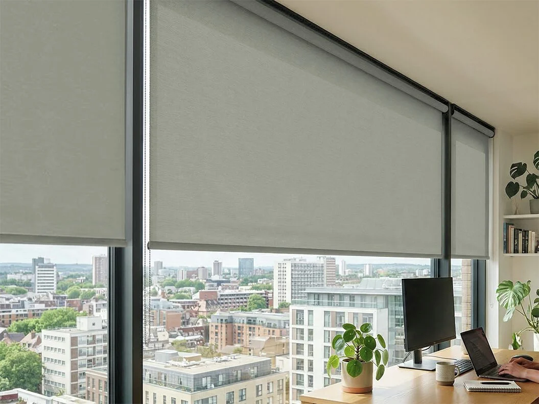 XL rolgordijn lichtdoorlatend – Taupe (A309)