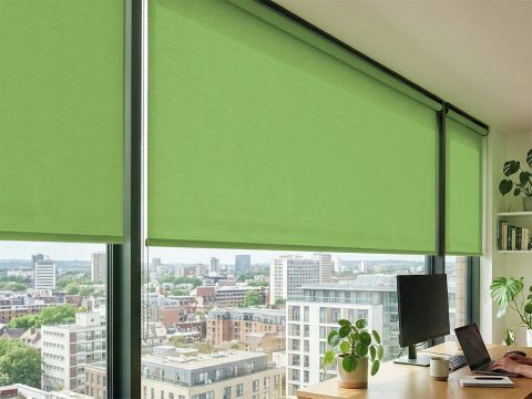 XL rolgordijn – lichtdoorlatend Lichtgroen (A328)