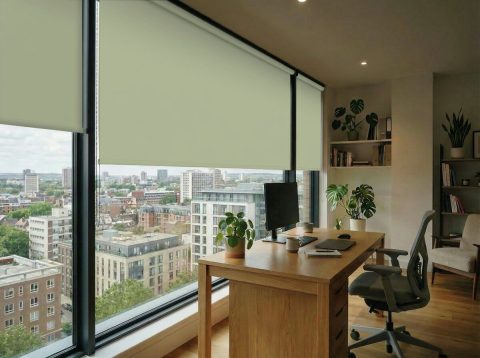 XL rolgordijn – verduisterend Beige (B650)