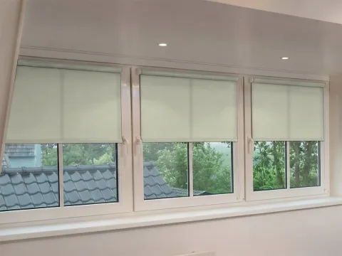 Mini rolgordijn – lichtdoorlatend Lichtbeige (A305)
