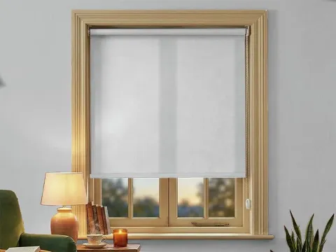 Rolgordijn – lichtdoorlatend Wit (A300)