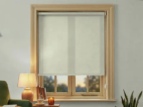 Rolgordijn – lichtdoorlatend Lichtbeige (A305)