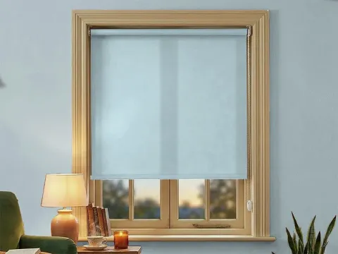 Rolgordijn – lichtdoorlatend Babyblauw (A310)